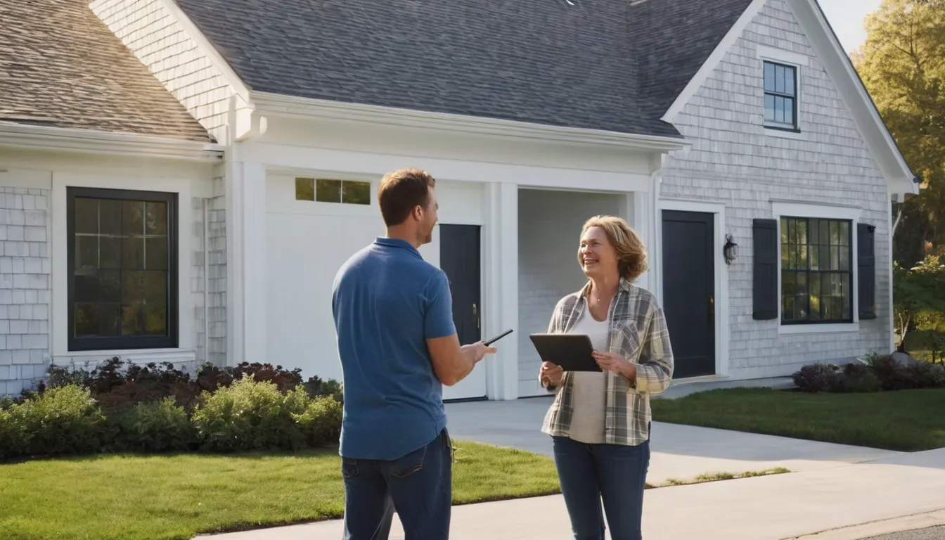 A local garage door provider checking a newly installed garage door at a home in Chester Heights